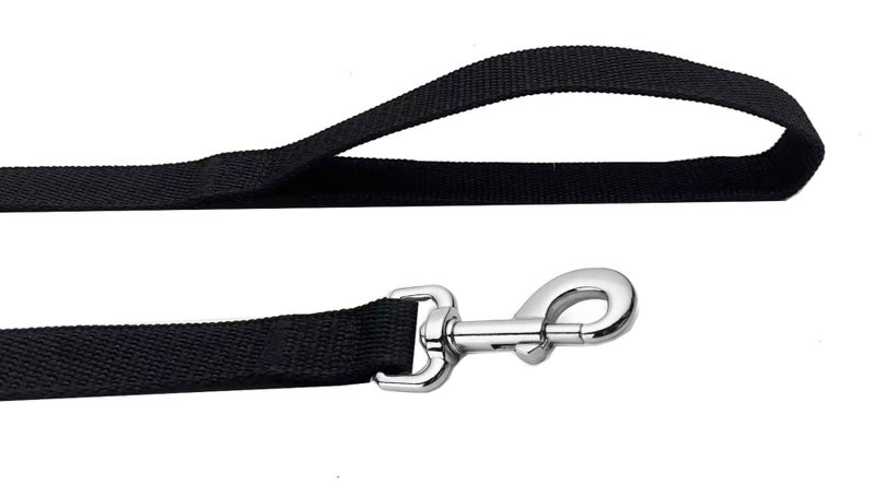 MANDAO Strong Nylon Dog Leash, 5 FT Long Dog Leashes for Medium Large Dogs (5FT, Black) - Image 4